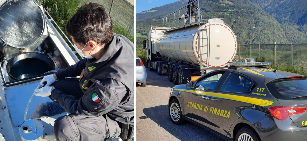 Trasportava "olio per lavorare la plastica" ma invece erano 26 tonnellate di gasolio di contrabbando